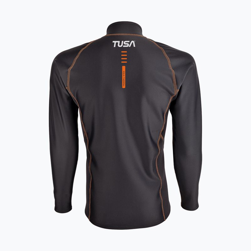 Vyriški plaukimo marškinėliai ilgomis rankovėmis TUSA Rashguard Thermal black 2