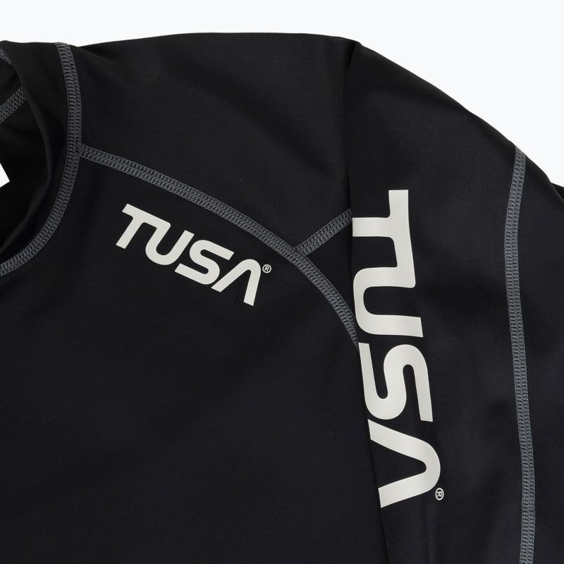 Moteriški plaukimo marškinėliai ilgomis rankovėmis TUSA Black rashguard 3