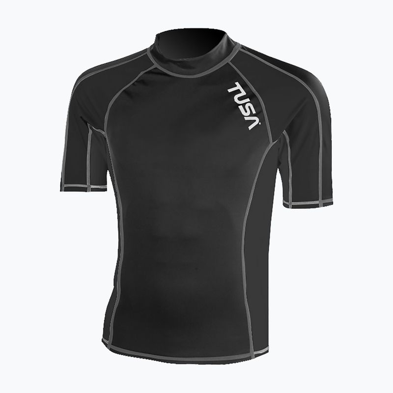 Vyriški plaukimo marškinėliai TUSA Black rashguard