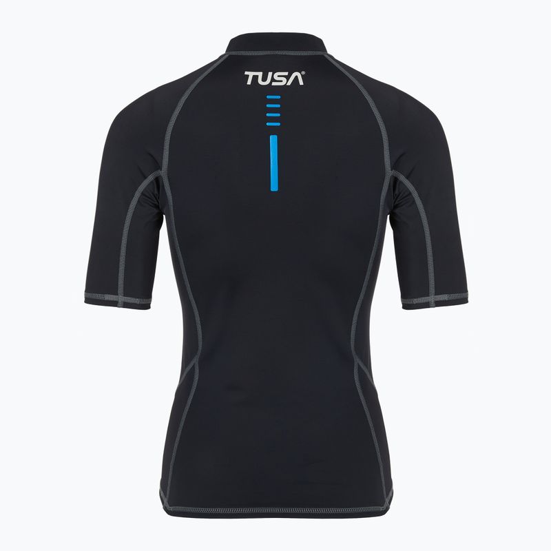 Moteriški plaukimo marškinėliai TUSA Black rashguard 2