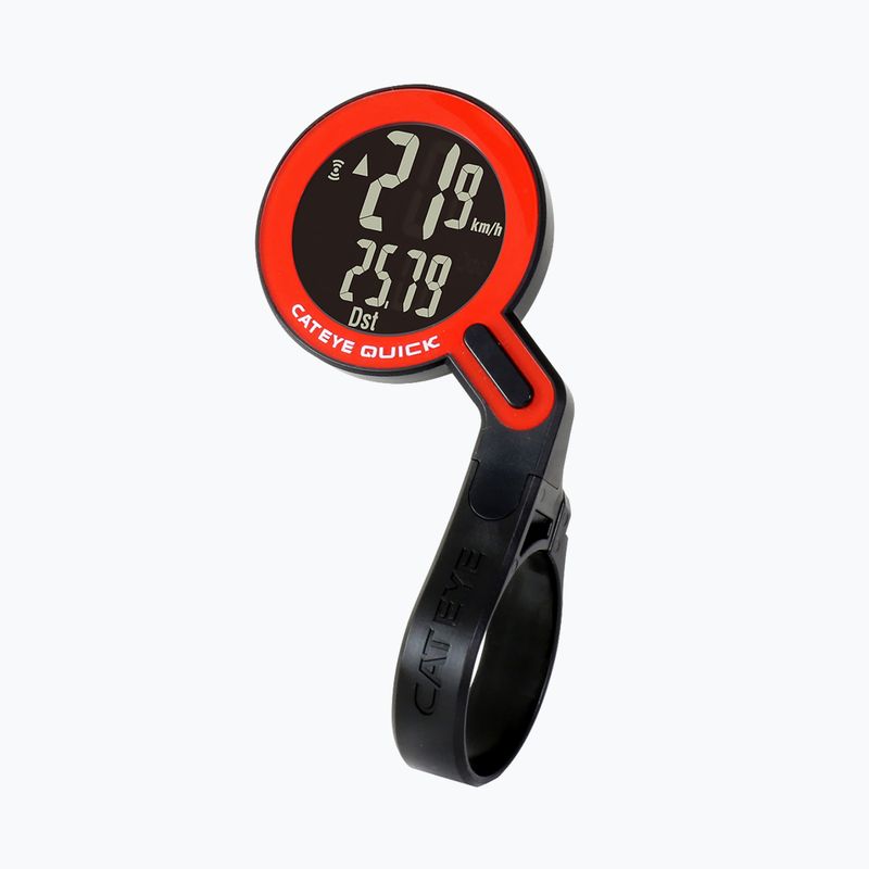 Dviračių skaitiklis "CatEye Quick CC-RS100W" juodas/raudonas