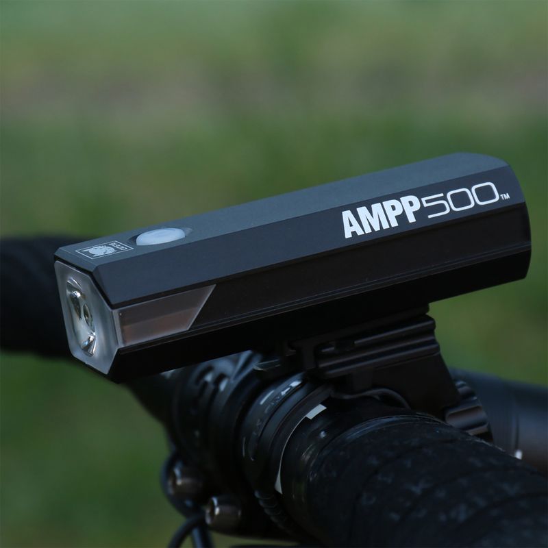 "CatEye AMPP 500" priekinis dviračio žibintas HL-EL085RC juodas 2
