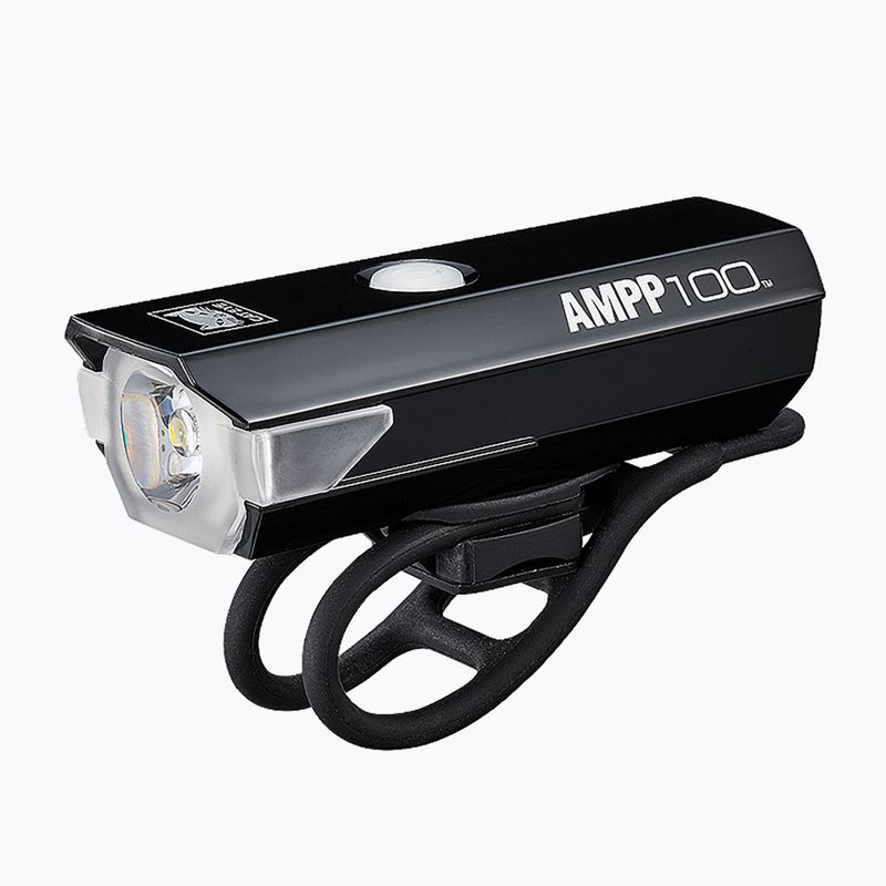 "CatEye AMPP 100" priekinis ciklo žibintas HL-EL041RC juodas