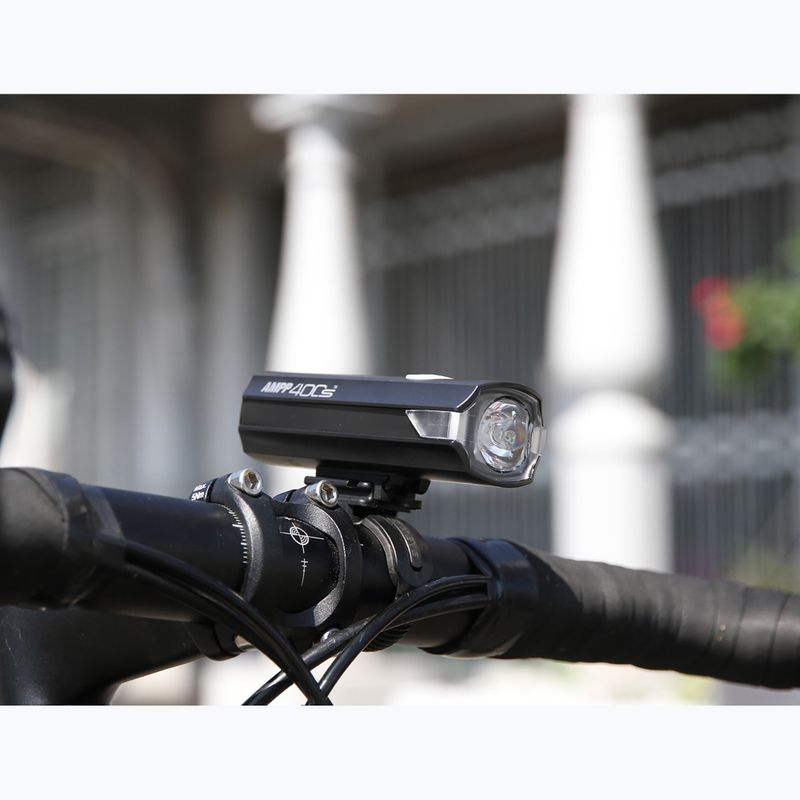 Priekinis dviračio žibintas Cateye AMPP 400S HL-EL084SRC black 2