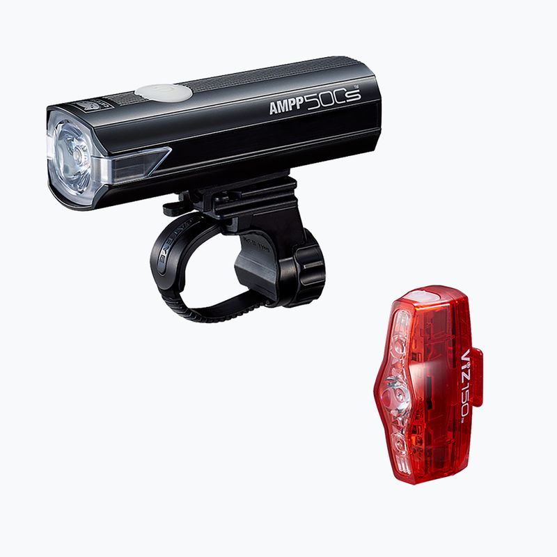 Dviračio žibintų rinkinys CatEye AMPP 500S HL-EL085SRC / TL-LD800 VIZ150