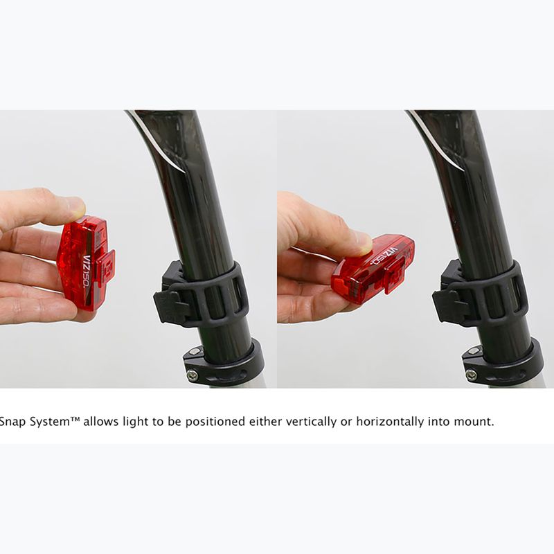 Galinė dviračio lempa Cateye TL-LD800 VIZ150 USB-C red 3