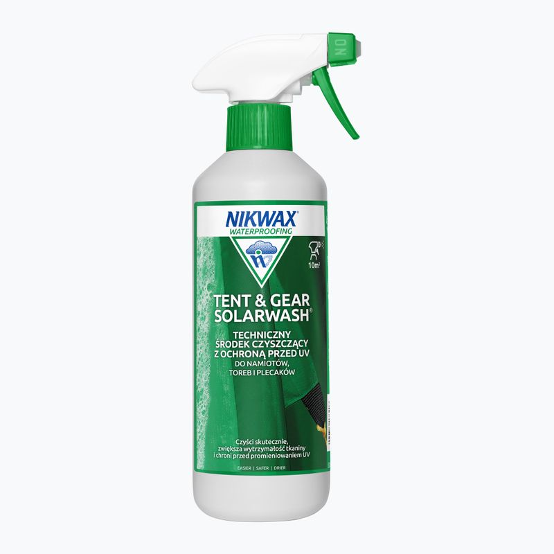Nikwax Tent & Gear SolarWash / SolarProof Spray-On 2 x 500 ml palapinių ir įrangos valymo ir hidroizoliacijos rinkinys, apsaugantis nuo UV spindulių 4