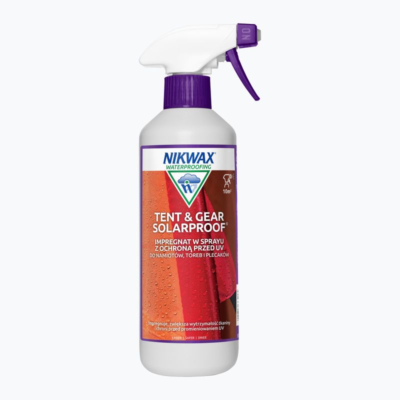 Nikwax Tent & Gear SolarWash / SolarProof Spray-On 2 x 500 ml palapinių ir įrangos valymo ir hidroizoliacijos rinkinys, apsaugantis nuo UV spindulių 5