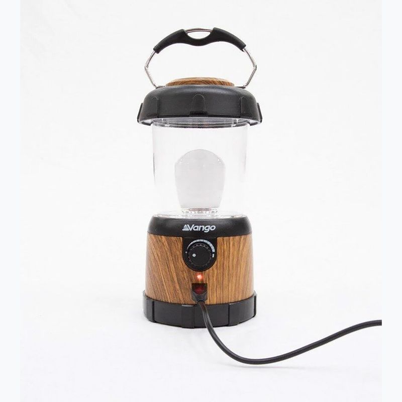 Stovyklavimo lempa Vango Nova 200 Recharge wood 2