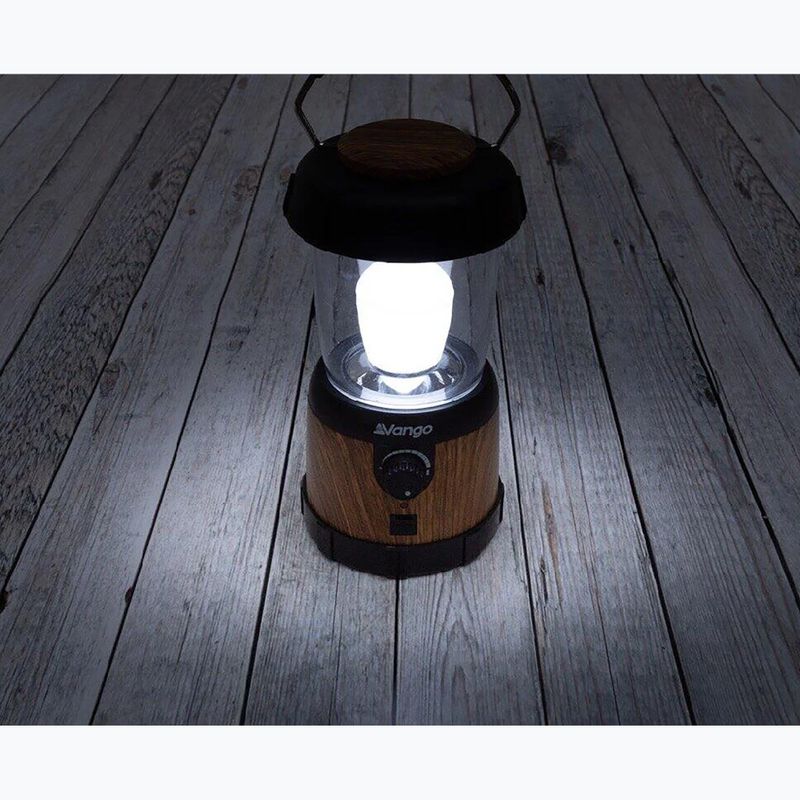 Stovyklavimo lempa Vango Nova 200 Recharge wood 4