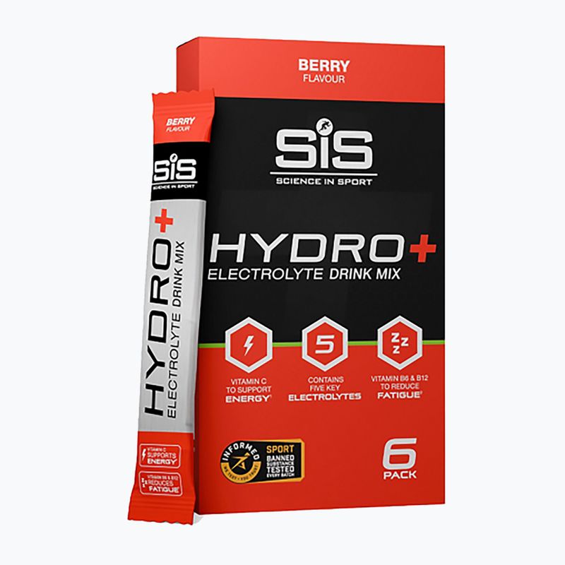 Izotoninis gėrimas miltelių pavidalu Science in Sport GO Hydro+ 6 x 4,5 g berry
