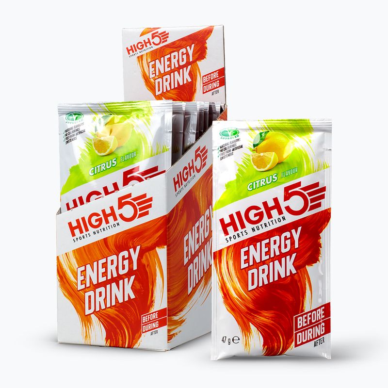 Izotoninis gėrimas miltelių pavidalu HIGH5 Energy 47 g citrus