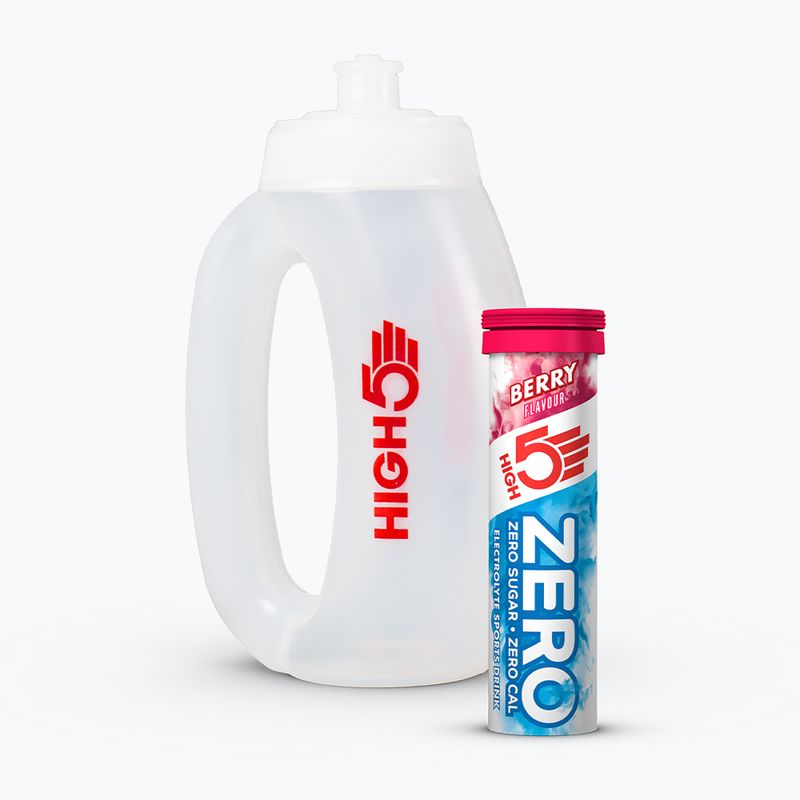 Rinkinys HIGH5 Hydration Starter Pack elektrolity 20 tabs + bidon 700 ml berry