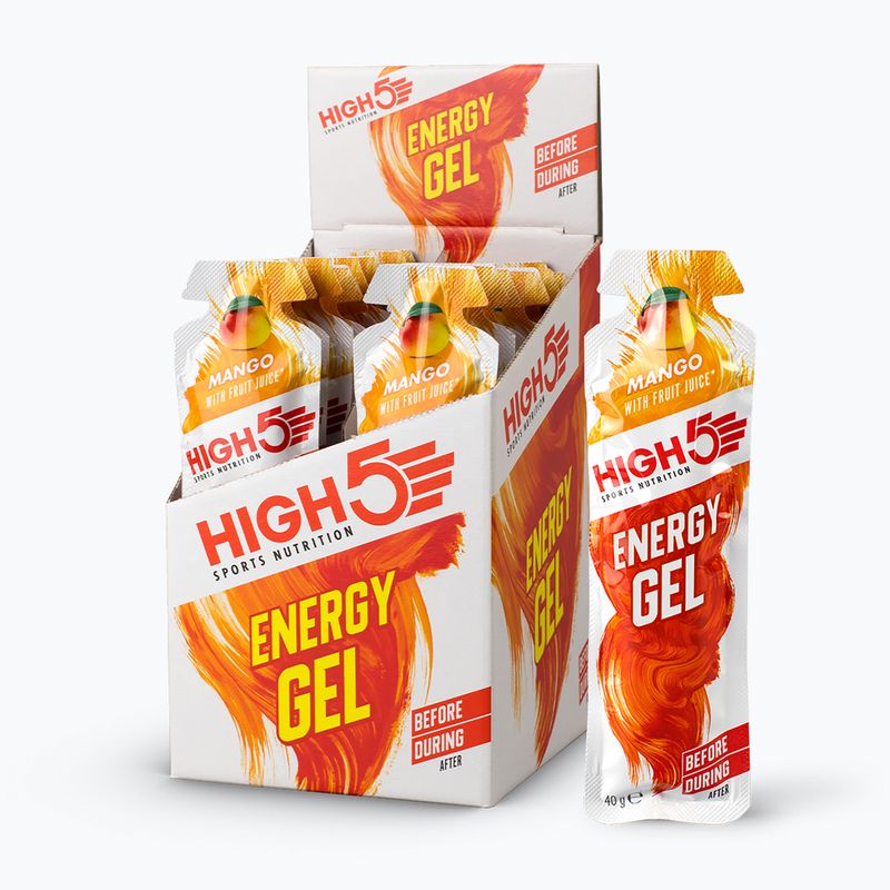 HIGH5 Energy energinis gelis 40 g mangų skonio
