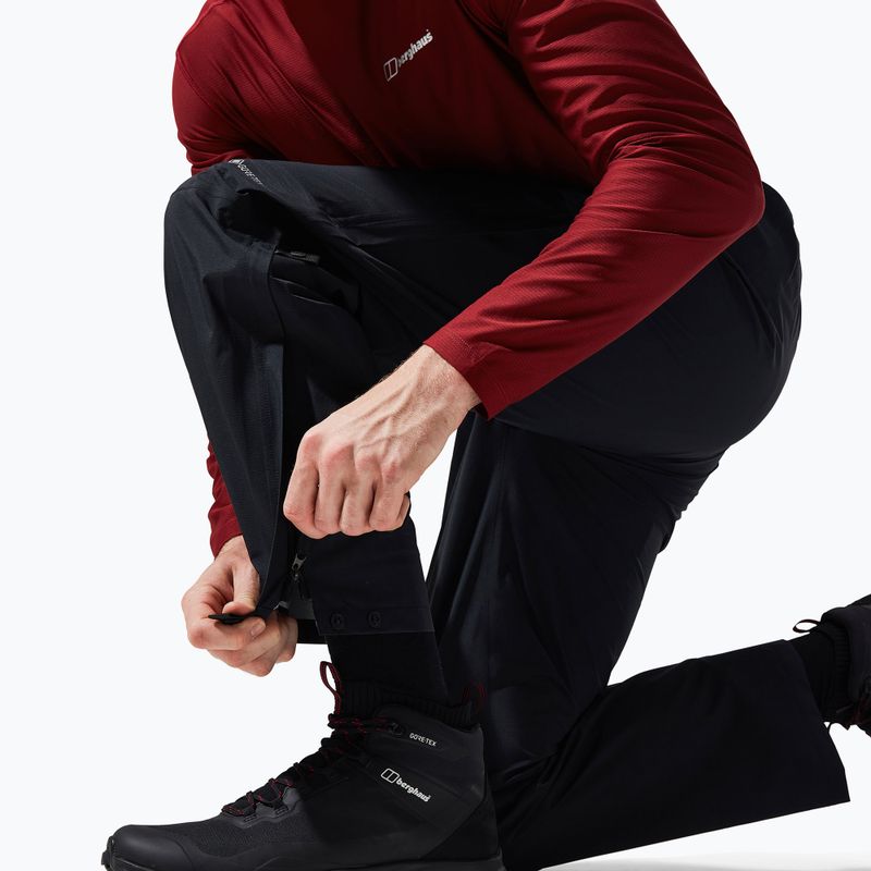 Vyriškos kelnės nuo lietaus Berghaus Paclite black 6