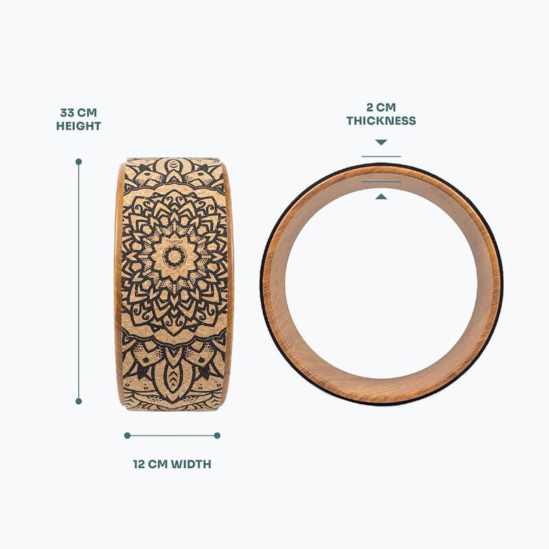 Joga ratas Myga Brown mandala 6