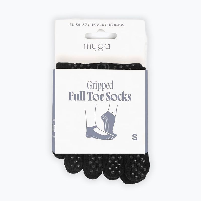 Kojinės Myga Toe black 4