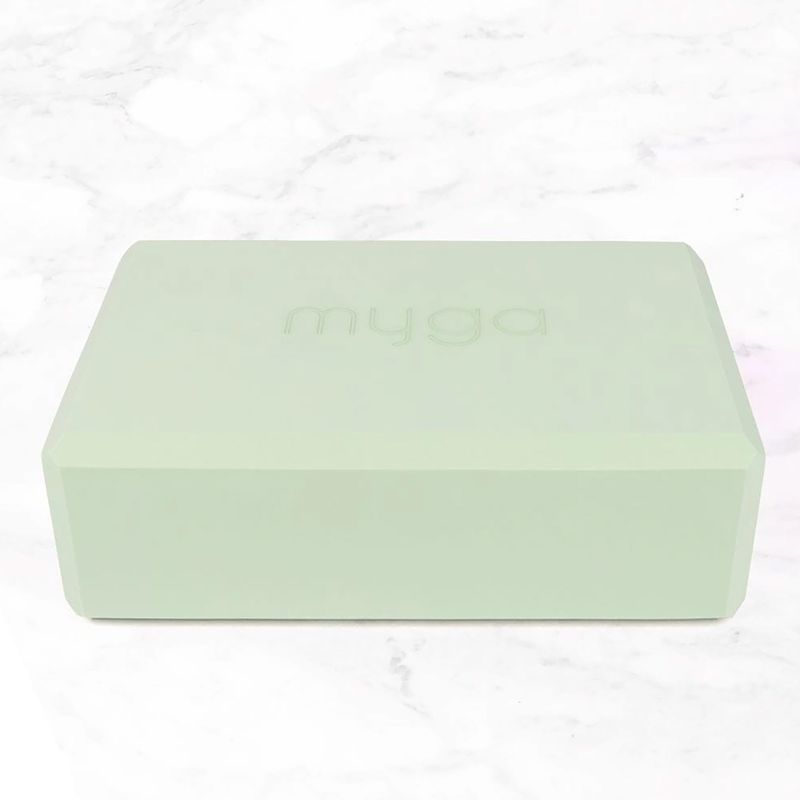 Jogos rinkinys Myga Palm Yoga Set mat + block + green strap 8