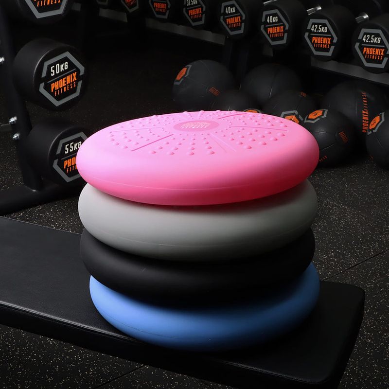 Sensorinė pagalvėlė Phoenix Fitness double-sided 33 cm black 4