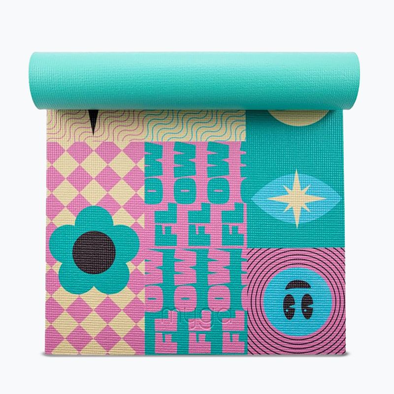 Jogos rinkinys Myga Spirit Yoga Set mat + block + turquoise strap 17