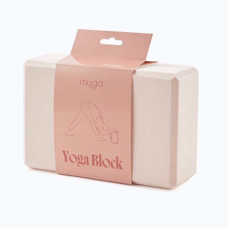 Jogos kaladėlė Myga Foam Block, smėlio spalvos 3