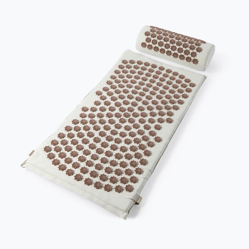 Akupresūrinis kilimėlis Myga RY2687 beige 2