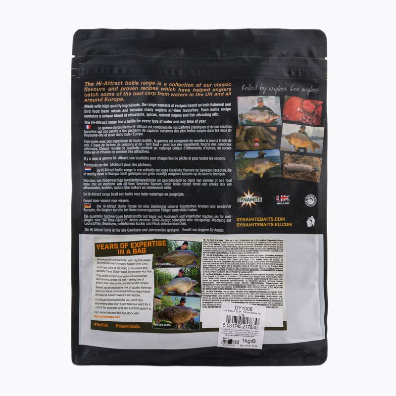 Dynamite Baits Hot Fish & GLM rudųjų karpių boiliai ADY041008 2