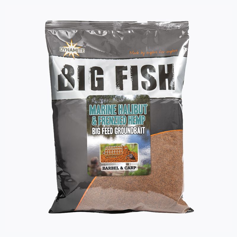 Dynamite Baits Big Fish Marine Halibut Hemp method groundbait 1.8kg rudos spalvos ADY751470