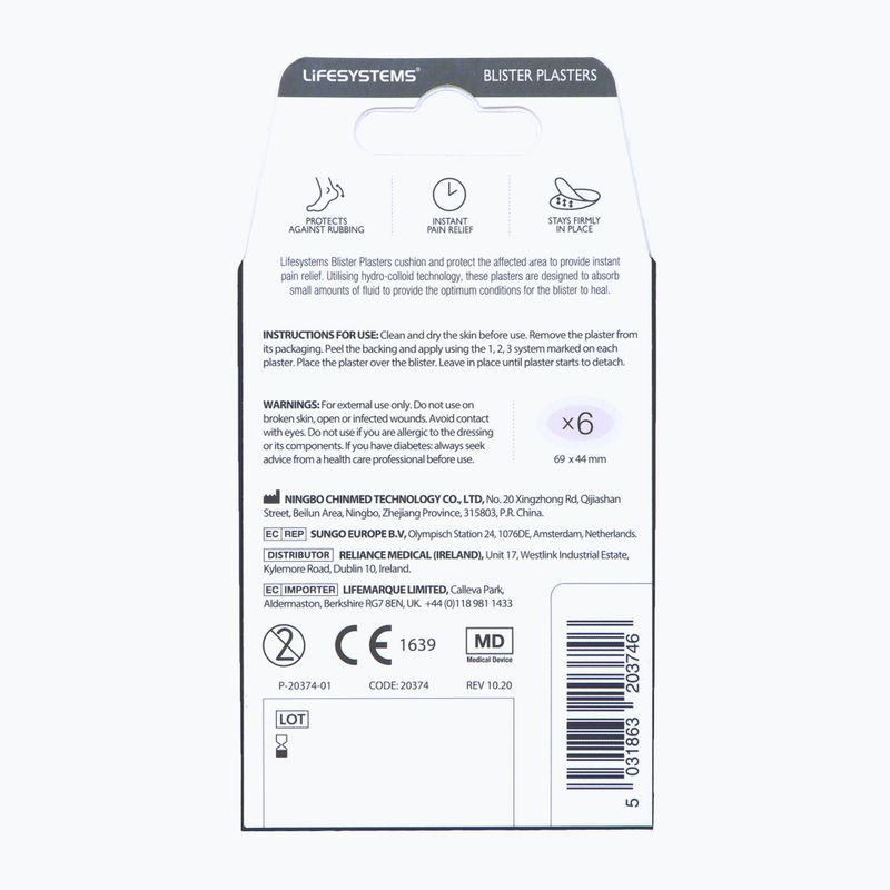 Pleistrai Lifesystems Blister Plasters 6-pack 2