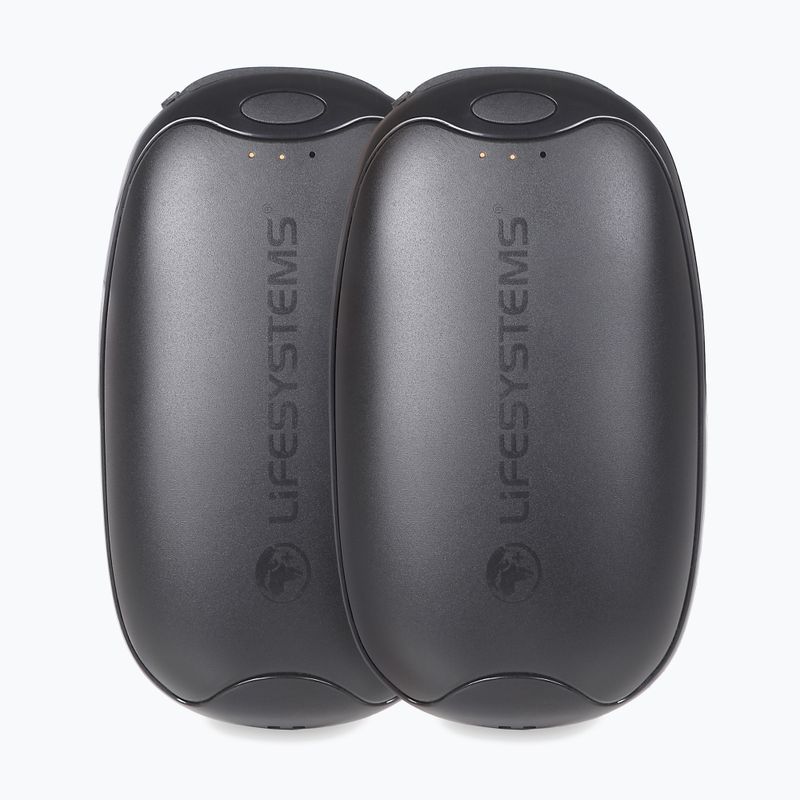 "Lifesystems" įkraunamas dvigubas delninis šildytuvas USB ir USB C, juodas