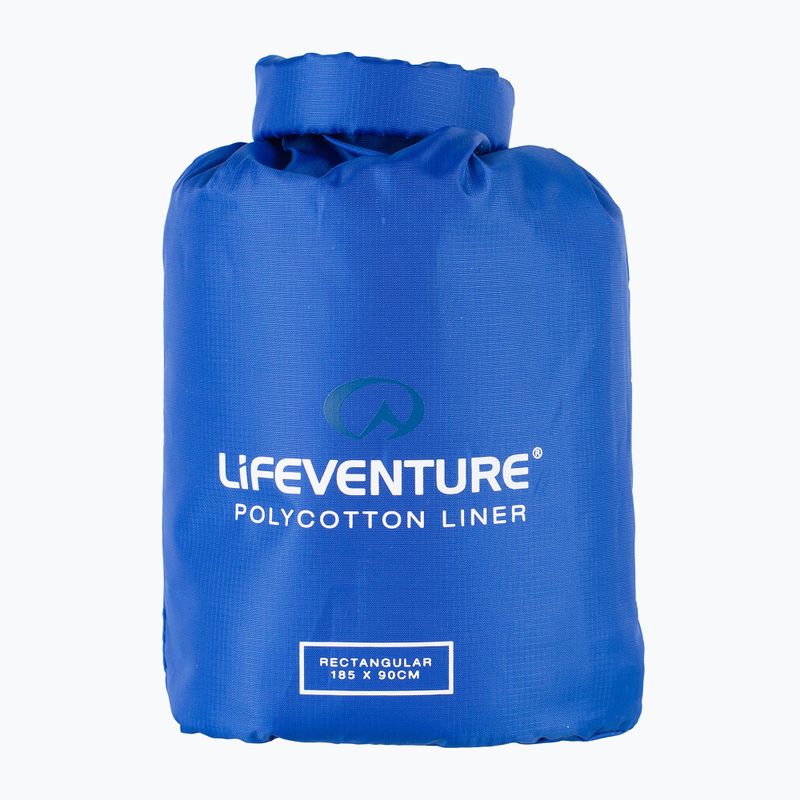 Miegmaišio įdėklas Lifeventure Polycotton Sleeping Bag Liner Rectangular blue 3
