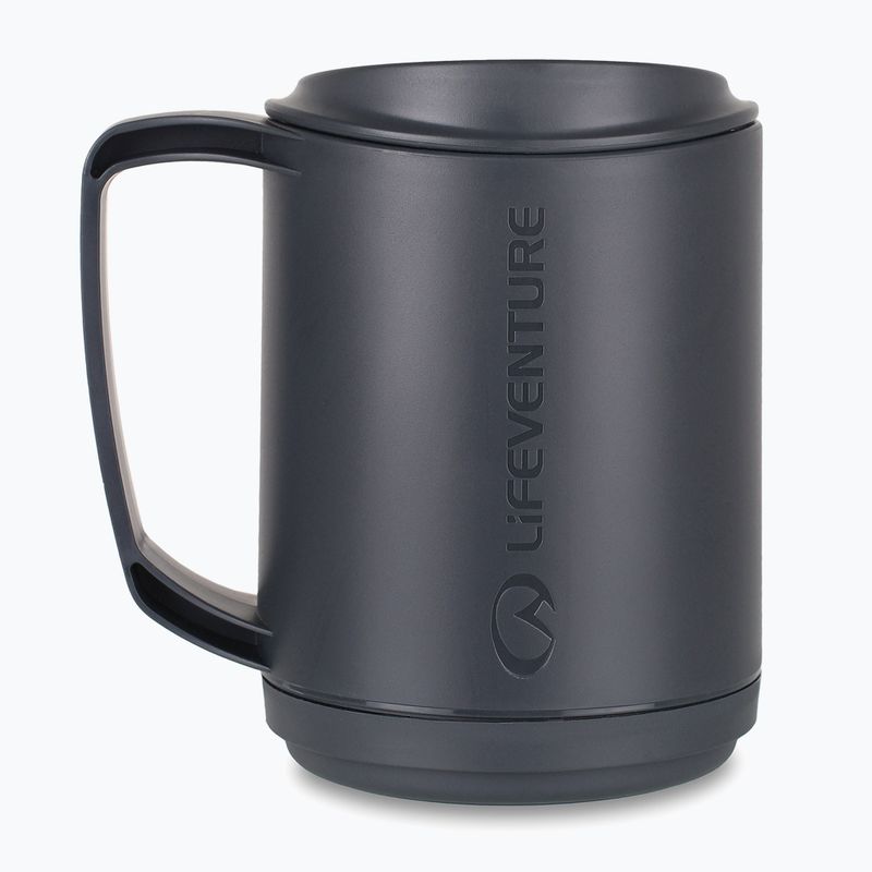 Turistinis puodelis Lifeventure Ellipse Insulated Mug 350 ml black