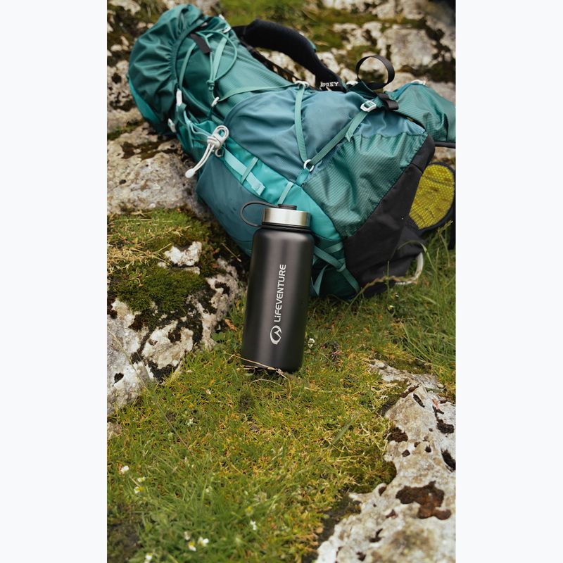 Terminis butelis Lifeventure Stainless Steel Flask 1000 ml black 3