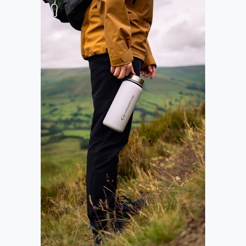 Terminis butelis Lifeventure Stainless Steel Flask 1000 ml light grey 4