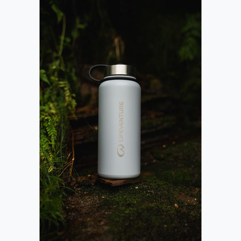 Terminis butelis Lifeventure Stainless Steel Flask 1000 ml light grey 5