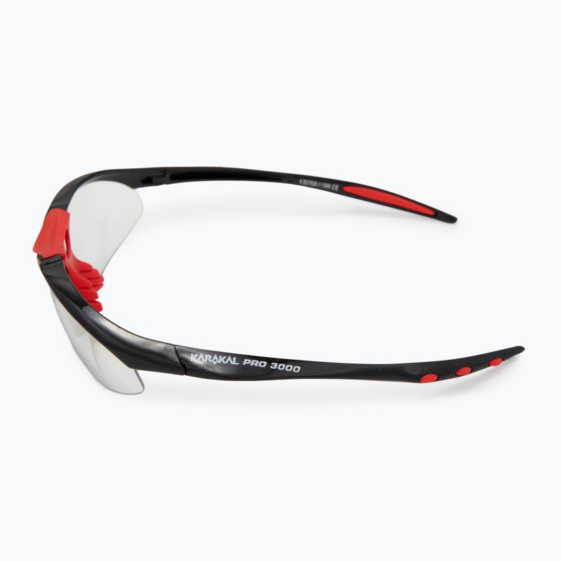 Skvošo akiniai Karakal Pro 3000 black/red 4