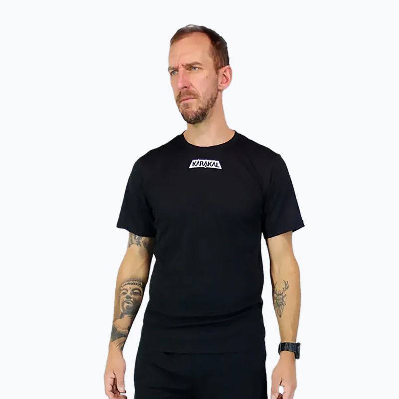 Vyriški skvošo marškinėliai Karakal Pro Tour Tee black KC5421