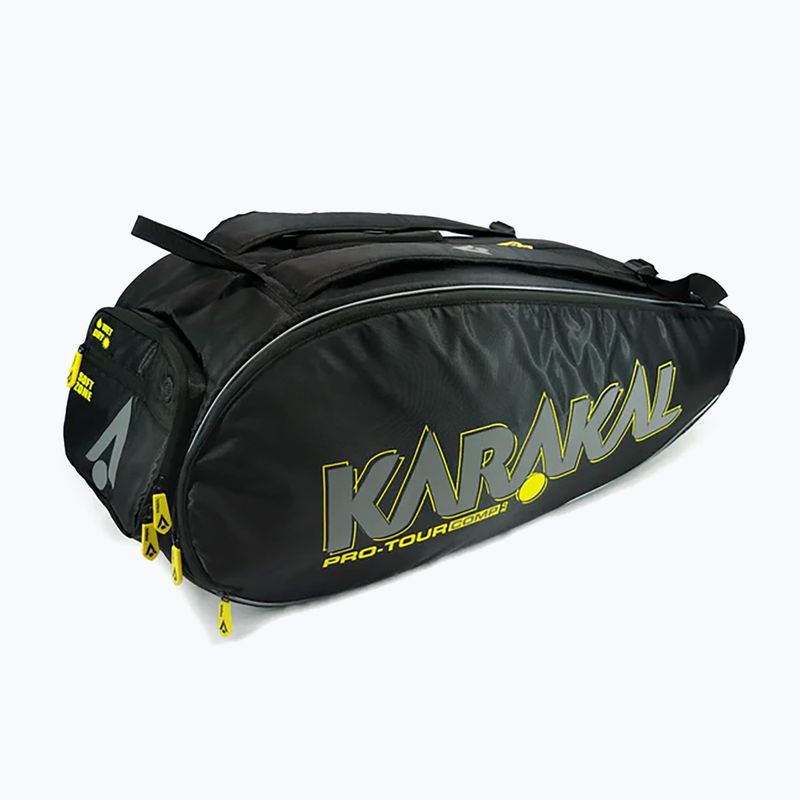 Krepšys skvošui Karakal Pro Tour Comp 2.0 black/yellow 2