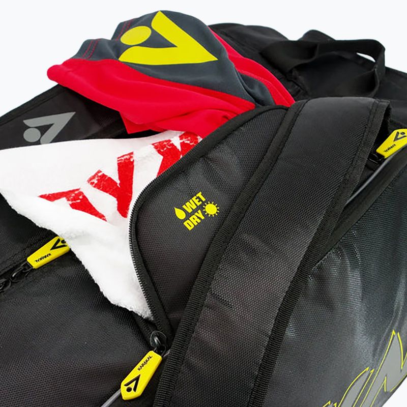 Krepšys skvošui Karakal Pro Tour Comp 2.0 black/yellow 7
