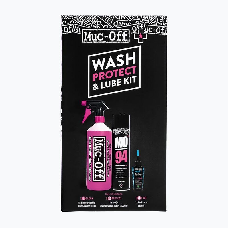 Dviračių priežiūros rinkinys Muc-Off Clean, Protect and Lube Kit (Wet Lube)