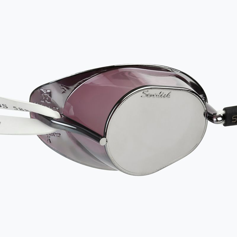 Speedo Swedish Mirror balti/chromuoti plaukimo akiniai 8-706062150 2