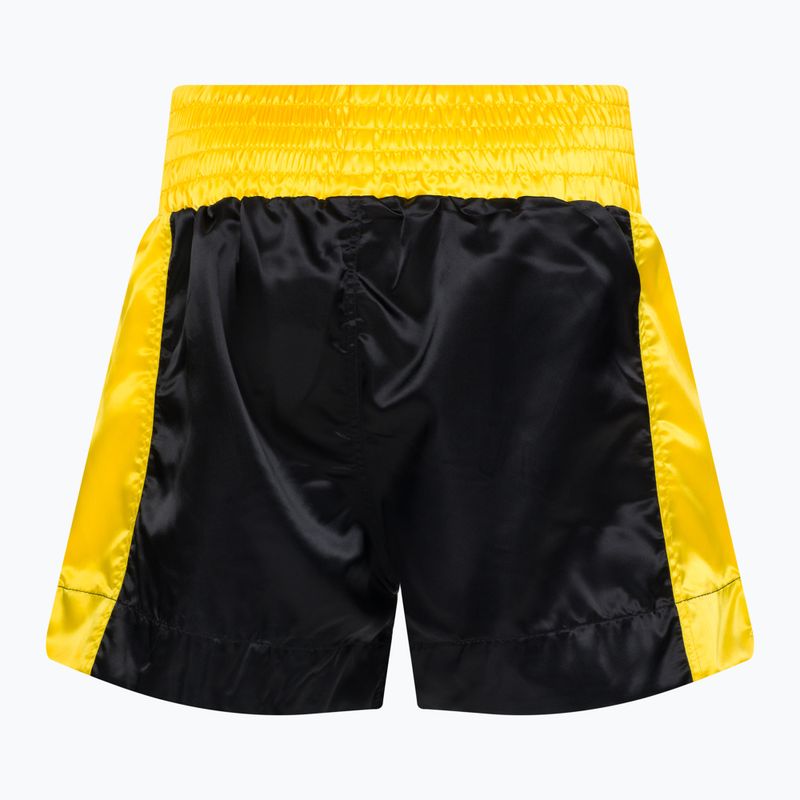 Everlast Muay Thai treniruočių šortai juodai auksiniai EM6 2