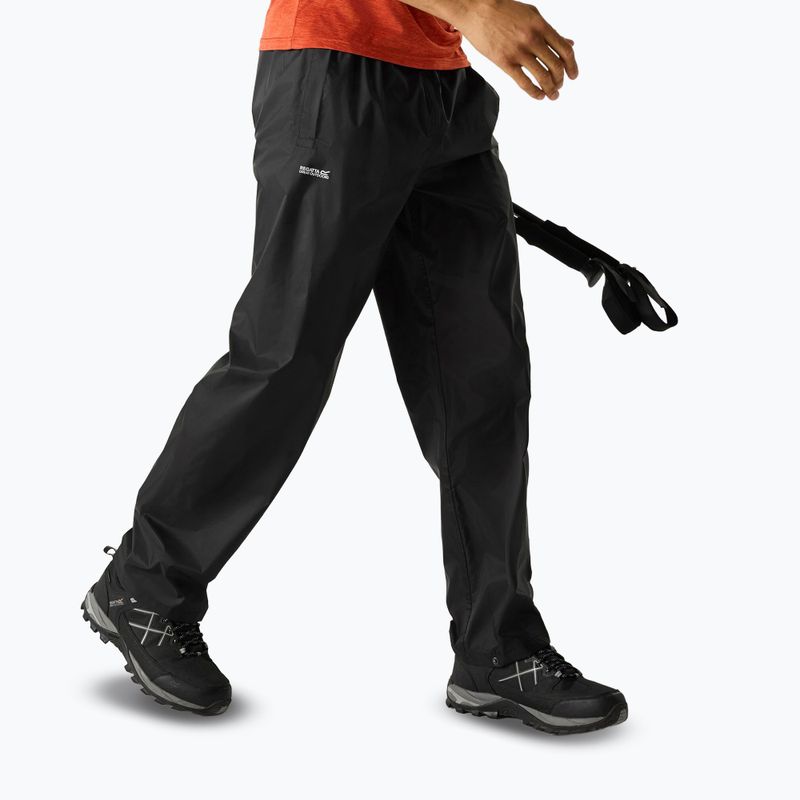 Vyriškos kelnės su membrana REGATTA Pack It Overtrousers black 4