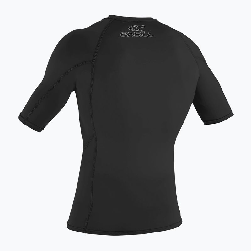 Vyriški plaukimo marškinėliai O'Neill Basic Skins Rash Guard black 2