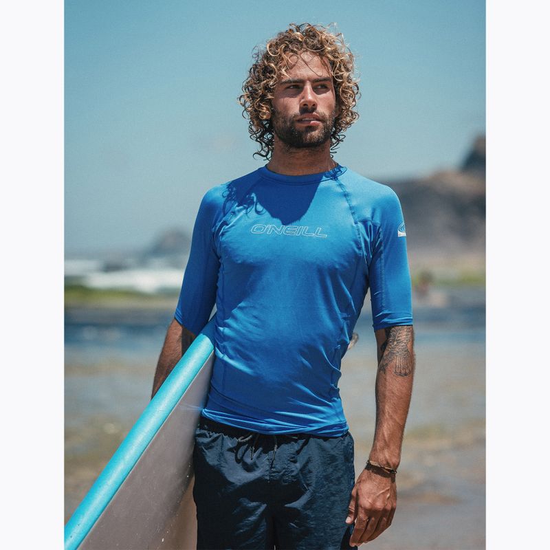 Vyriški plaukimo marškinėliai O'Neill Basic Skins Rash Guard pacific 4