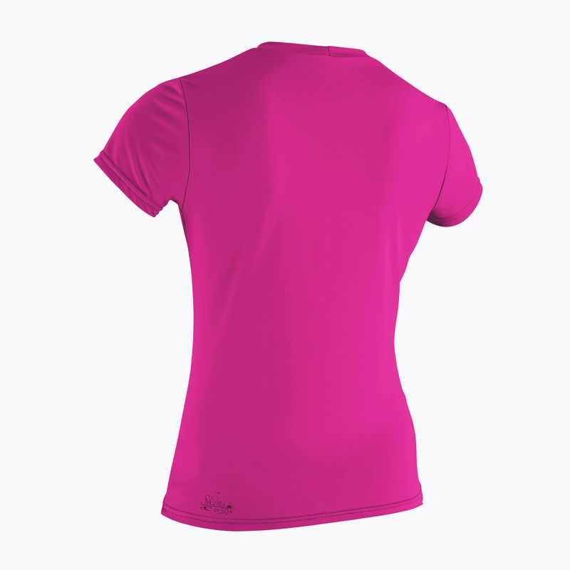 Moteriški plaukimo marškinėliai O'Neill Basic Skins Sun Shirt fox pink 2