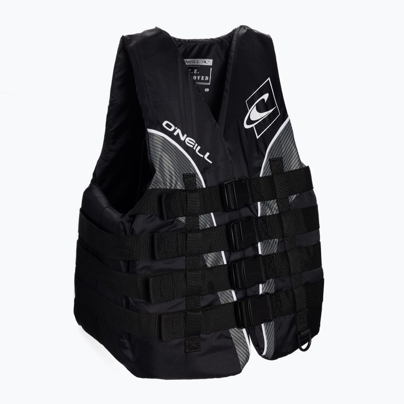 Apsauginė liemenė O'Neill Superlite 50N ISO Vest black/black/smoke white 3