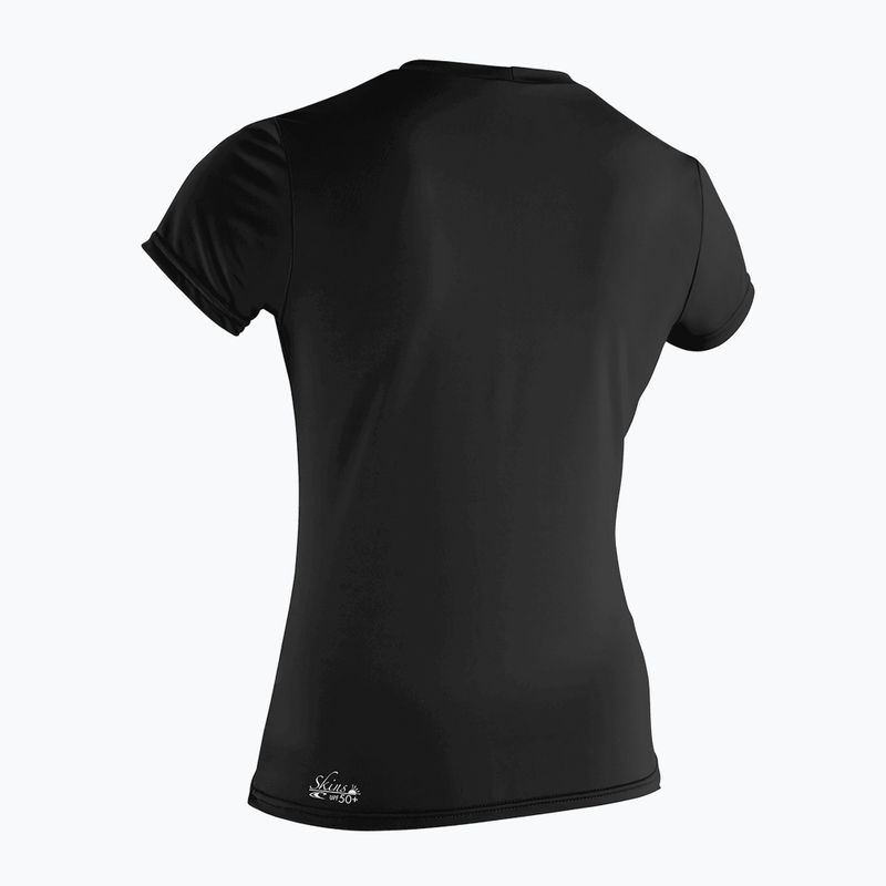 Moteriški plaukimo marškinėliai O'Neill Basic Skins Sun Shirt black 2