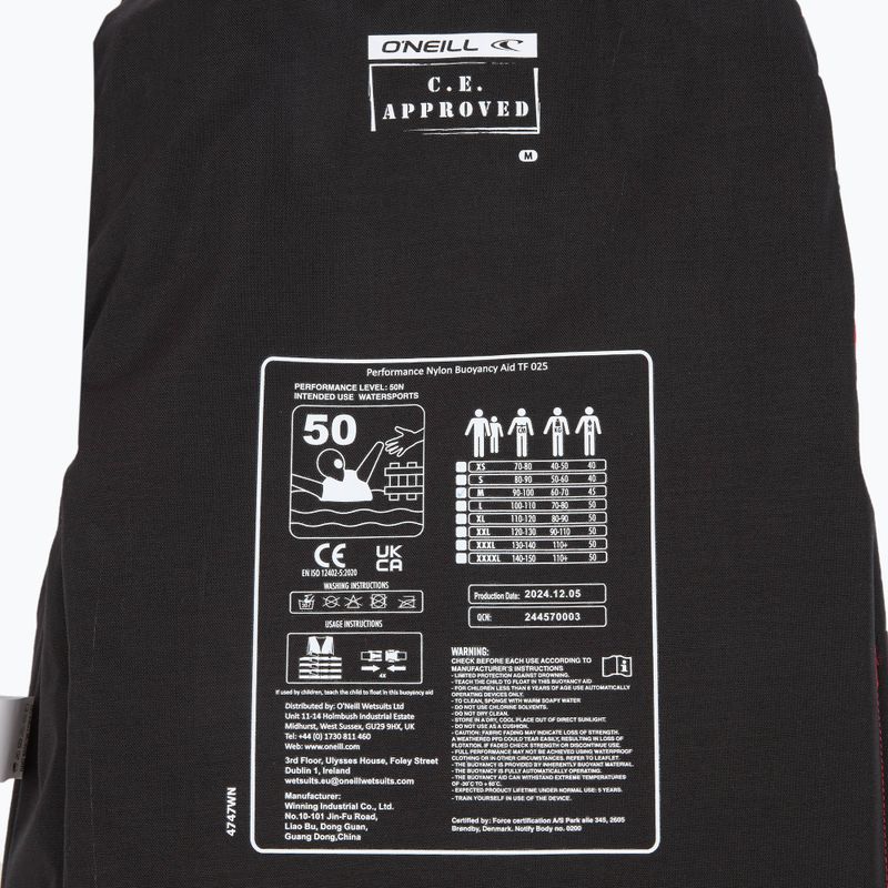 Apsauginė liemenė O'Neill Rental Superlite 50N ISO red/blue 4