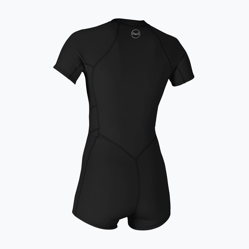 Moteriškas plaukimo kostiumas O'Neill Bahia 2/1 mm Front Zip Spring black 2